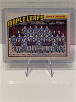 Toronto Maple Leafs 76/77 Team Checklist NRMINT+