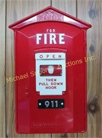 RED FIRE BOX PUSH BUTTON WALL TELEPHONE