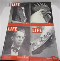 4 Life Magazines From 1937 & 1938