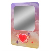 Neon Light Up Magnetic Locker Mirror Heart
