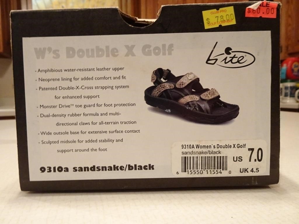 BITE Golf Sandals - Women's Size 7 - New
