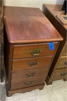 Two drawer Williamsburg style file cabinet with