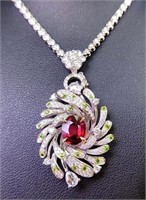 1.65ct Pigeon Blood Red Ruby 18Kt Gold Pendant