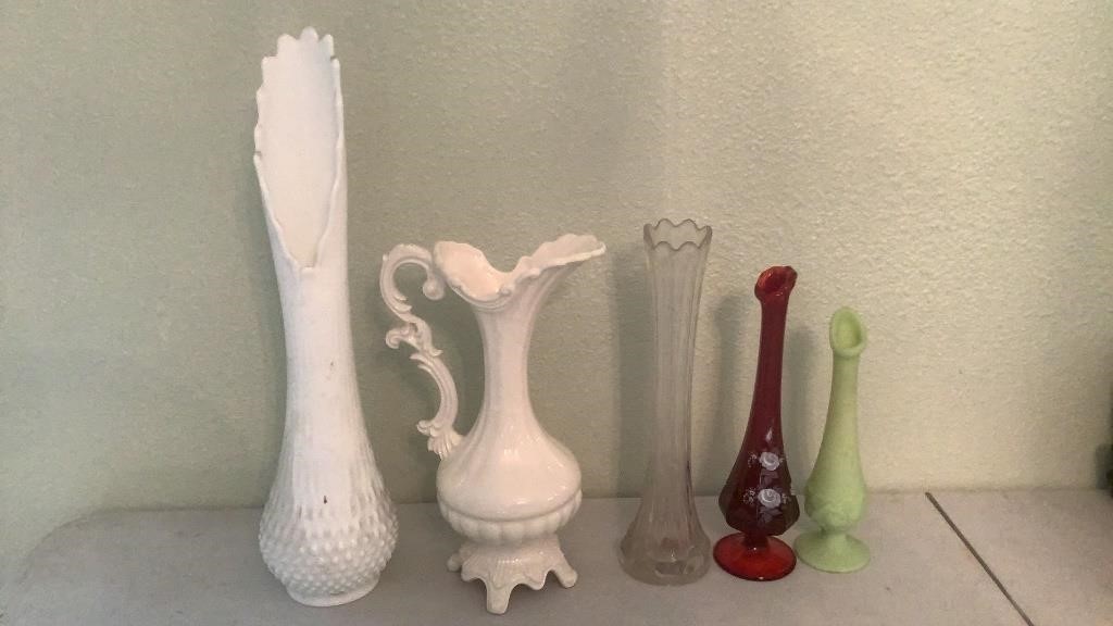 (5) Vintage Vases