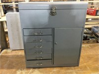 Metal Cabinet, No Keys, 30”T x 26”W x 10”D