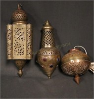 Group of 3 Turkish Style Hanging Lights