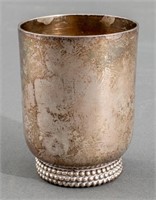 Bier Gold-Washed Sterling Silver Kiddush Cup