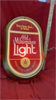 OLD MILWAUKEE LIGHT  - LIGHTED SIGN