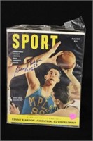 George mikan autograph sport magazine 1950