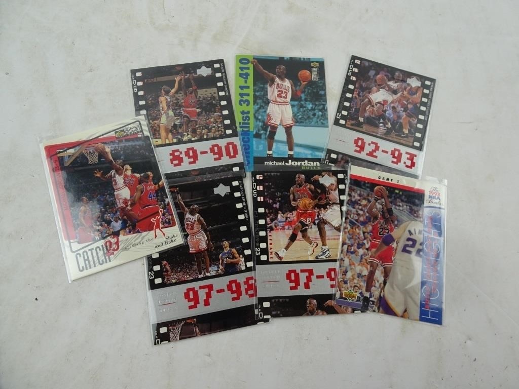 Lot of 7 Upper Deck Michael Jordan Collectible