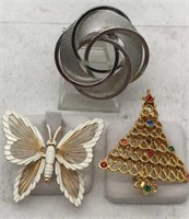 3 Pins Brooches Costume Fashion Jewelry