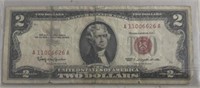 $2.00 UNITED STATES NOTE "RED SEAL" ***1963***