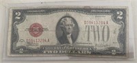 $2.00 UNITED STATES NOTE "RED SEAL" ***1928 F***