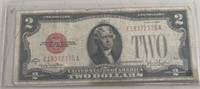 $2.00 UNITED STATES NOTE "RED SEAL" ***1928 G***