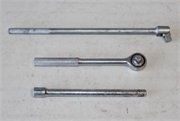 1/2" Drive Ratchet, Breaker Bar, Extension