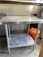 Stainless Steel Prep Table with Bottom Shelf