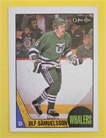 Ulf Samuelsson 1987-88 OPC Rookie Card