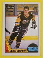 Craig Simpson 1987-88 OPC Rookie Card