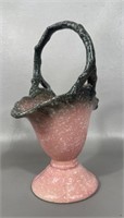 Vintage Hull Pottery Basket Vase