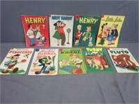 (9) Early Dell Comic Books