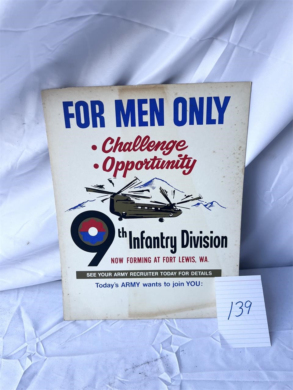 9th Infantry Division Ease Back Poster