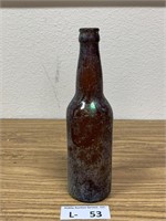 Antique Glass Bottle Terre Haute Brewing