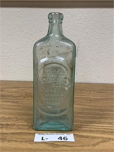 Antique Glass Bottle Dr Kilmer's Swamp Root