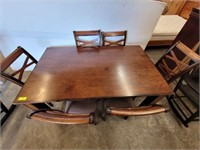 STANDARD DINING TABLE, 6 CHAIRS
