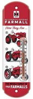 Farmall 1940 Tractors Metal Thermometer Sign