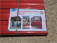 NEW 30pcs Polycarbonate Red Roof Panels 3'X12'