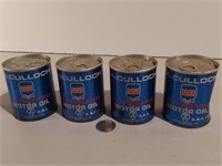 Four Vintage McCulloch Outboard Motor Oil Cans
