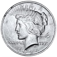 1924 Silver Peace Dollar UNCIRCULATED