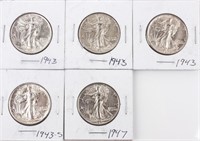 Coin 5 AU / Uncirculated Walking Liberty Half $
