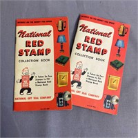 Vintage National Red Stamp Collection Book Lot