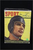 Johnny Lujack autograph 1948 sport magazine