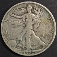 1920-S WALKING LIBERTY HALF DOLLAR