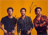 Autograph COA Jonas Brothers Photo