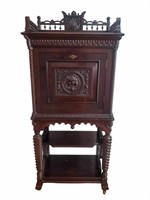 Antique Victorian Eastlake Music Cabinet