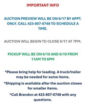 Auction Info