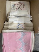 Box of Embroidered Pieces