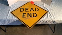 Dead End Road Sign, Steel, 2’x2’