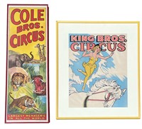 Vintage Circus Poster, King & Cole Bros.