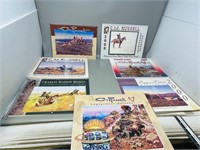 7 Charles Russell collectable calendars