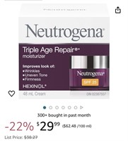 Neutrogena Anti Aging Face Cream SPF 25, Triple