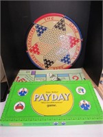 CHINESE CHECKER BOARD, PAYDAY, MONOPOLY