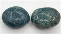Blue Apatite Palmstone Crystal
