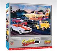 Sealed Cruisin' Route 66 1000 Piece Jigsaw Puzzle
