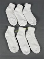 6 Pair Heavy Cushioned Ankle Socks Adult Size