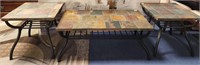 114 - COFFEE TABLE & 2 MATCHING ENDTABLES