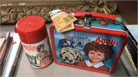 Annie lunchbox and thermos with the original tag